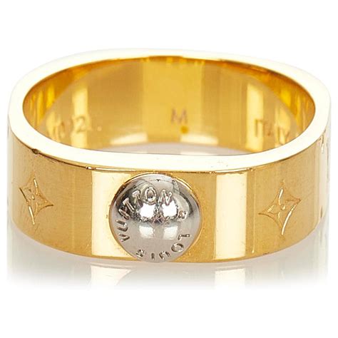 louis vuitton nanogram ring yellow gold